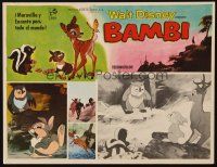 3x228 BAMBI Mexican LC R60s Walt Disney cartoon classic, wise owl talks to animals!