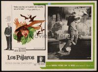 3x235 BIRDS Mexican LC '63 Alfred Hitchcock, c/u of Rod Taylor & Tippi Hedren attacked in house!