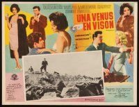 3x238 BUTTERFIELD 8 Mexican LC '60 images of sexy Elizabeth Taylor in borders, car crash inset!