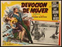 3x288 JEOPARDY Mexican LC '53 cool different border art of Barbara Stanwyck & Barry Sullivan!