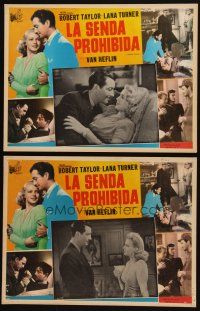 3x289 JOHNNY EAGER 2 Mexican LCs R50s great images of sexy Lana Turner & Robert Taylor!