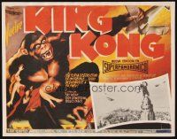 3x291 KING KONG REPRO Mexican LC '90s great image of the giant ape on Empire State Building!