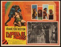 3x310 PLANET OF THE APES Mexican LC '68 Charlton Heston, classic sci-fi, different border art!
