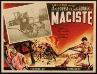 3x326 SON OF SAMSON Mexican LC '62 Mark Forest as Maciste stopping chariot with his bare hands!