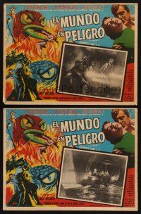 3x337 THEM 2 Mexican LCs R60s classic sci-fi, cool art of giant bugs terrorizing people!