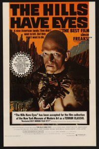 3x184 HILLS HAVE EYES 11x17 special poster '78 Wes Craven, creepy sub-human Michael Berryman!