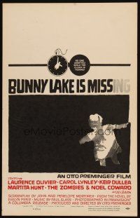 3x019 BUNNY LAKE IS MISSING WC '65 directed by Otto Preminger, great artwork by Saul Bass!