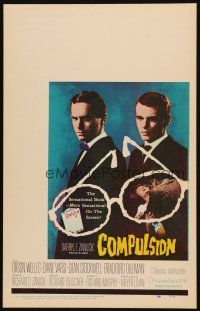 3x029 COMPULSION WC '59 crazy Dean Stockwell & Bradford Dillman try to commit the perfect murder!