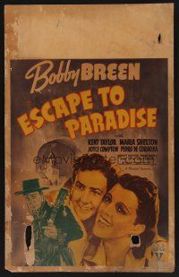 3x040 ESCAPE TO PARADISE WC '39 Bobby Breen, Kent Taylor & Marla Shelton in South America!
