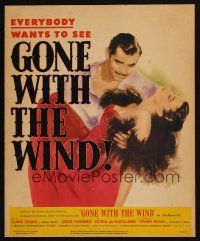 3x056 GONE WITH THE WIND WC R47 Clark Gable, Vivien Leigh, Leslie Howard, all-time classic!