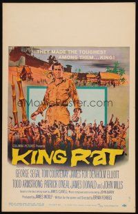 3x072 KING RAT WC '65 art of George Segal & Tom Courtenay, James Clavell, World War II POWs!