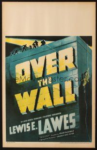 3x098 OVER THE WALL WC '38 cool title treatment & police shooting at escaped convict!