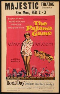 3x100 PAJAMA GAME WC '57 sexy full-length image of Doris Day, who chases boys!