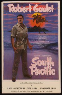 3x129 SOUTH PACIFIC stage play WC '87 starring Robert Goulet, art by Layne Johnson!