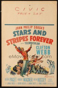 3x132 STARS & STRIPES FOREVER WC '53 Clifton Webb as band leader & composer John Philip Sousa!