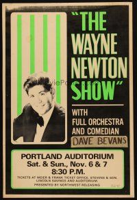 3x147 WAYNE NEWTON stage show WC '65 with full orchestra & comedian Dave Bevans!
