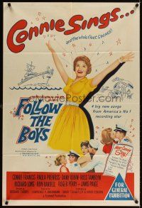 3y378 FOLLOW THE BOYS Aust 1sh '63 Connie Francis sings and the whole Navy fleet swings!