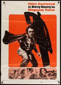 3y395 MAGNUM FORCE Aust 1sh '73 Clint Eastwood is Dirty Harry pointing his huge gun!