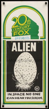 3y437 20TH CENTURY FOX stock Aust daybill '70s Ridley Scott outer space sci-fi classic, Alien!
