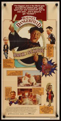 3y460 BACK TO SCHOOL Aust daybill '86 Rodney Dangerfield goes to college with his son!