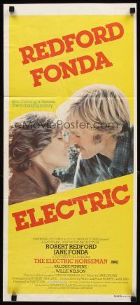 3y575 ELECTRIC HORSEMAN Aust daybill '79 Sydney Pollack, Robert Redford & Jane Fonda!