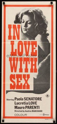 3y683 IN LOVE WITH SEX Aust daybill '73 Claude Pierson's Donnez-nous notre amour quotidien