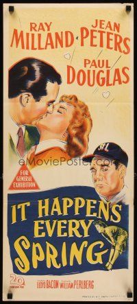 3y690 IT HAPPENS EVERY SPRING Aust daybill '49 Ray Milland & Douglas, St. Louis Cardinals baseball
