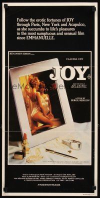 3y708 JOY Aust daybill '83 French Canadian sex, sexy Claudia Udy in mirror!