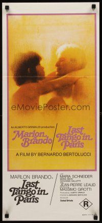 3y731 LAST TANGO IN PARIS Aust daybill '72 Marlon Brando, Maria Schneider, Bernardo Bertolucci
