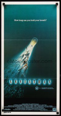 3y738 LEVIATHAN Aust daybill '89 deep ocean monster sci-fi, how long can you hold your breath?
