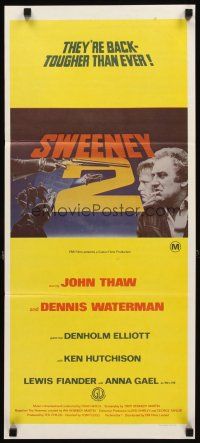 3y973 SWEENEY 2 Aust daybill '78 John Thaw, Dennis Waterman, Denholm Elliot!