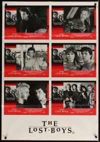 3y353 LOST BOYS Aust LC poster '87 teen vampire Kiefer Sutherland, Corey & Corey, Alex Winter!
