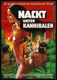 3y223 EMANUELLE & THE LAST CANNIBALS German '78 art of sexy naked Laura Gemser!