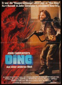 3y329 THING German '82 Kurt Russell in John Carpenter sci-fi horror, Das Ding!