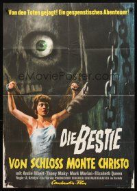 3y332 TOMB OF TORTURE German '64 Antonio Boccaci's Metempsyco, wild Rehak horror artwork!