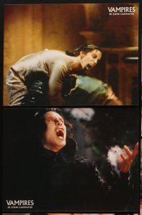 3y127 VAMPIRES 10 French LCs '98 John Carpenter, James Woods, cool vampire hunter images!