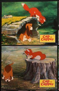 3y088 FOX & THE HOUND 8 German LCs '81 friends who didn't know they were supposed to be enemies!