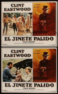 3y039 PALE RIDER 3 Mexican LCs '85 border art of cowboy Clint Eastwood by Grove!