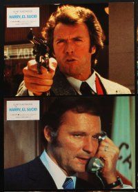 3y046 DIRTY HARRY 12 Spanish LCs R83 great images of Clint Eastwood, Don Siegel crime classic!