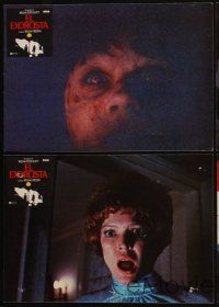 3y063 EXORCIST 8 Spanish LCs '75 Friedkin, Max Von Sydow, William Peter Blatty horror classic!