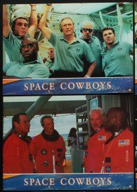 3y052 SPACE COWBOYS 12 Spanish LCs '00 astronauts Clint Eastwood, Tommy Lee Jones, James Garner!