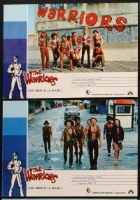 3y056 WARRIORS 11 Spanish LCs '79 Walter Hill, cool images of Michael Beck, James Remar & more!