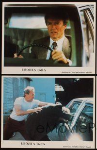 3y031 DEAD POOL 4 Yugoslavian LCs'88 Clint Eastwood as tough cop Dirty Harry,cool smoking gun image!