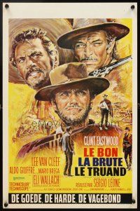 4a429 GOOD, THE BAD & THE UGLY Belgian R70s Clint Eastwood, Lee Van Cleef, Sergio Leone, cool art!