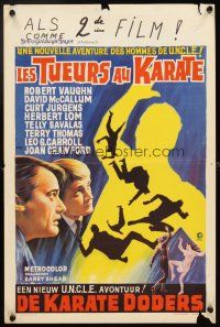 4a446 KARATE KILLERS Belgian '67 Robert Vaughn, David McCallum, The Man from U.N.C.L.E.!