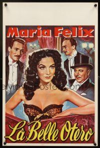 4a451 LA BELLA OTERO Belgian '54 artwork of sexiest showgirl Maria Felix!