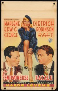 4a465 MANPOWER Belgian '40s art of George Raft, Edward G. Robinson, Marlene Dietrich!