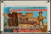 4a526 TEN COMMANDMENTS Belgian R70s DeMille classic starring Charlton Heston & Yul Brynner!