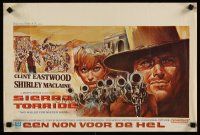 4a533 TWO MULES FOR SISTER SARA Belgian '70 different art of Clint Eastwood & Shirley MacLaine!