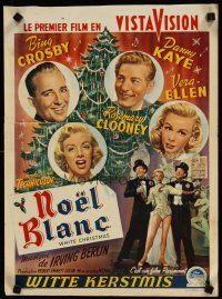 4a543 WHITE CHRISTMAS Belgian '54 Bing Crosby, Danny Kaye, Clooney, Vera-Ellen, musical classic!